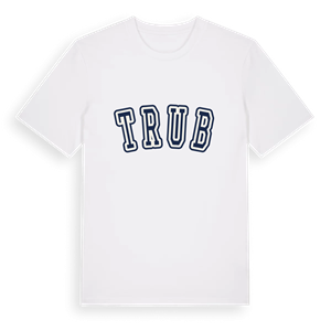 Trub college t-shirt – ekologisk bomull t-shirt från Pinshirt