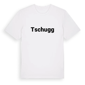 Tschugg fetstil t-shirt – ekologisk bomull t-shirt från Pinshirt