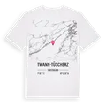 Twann-Tüscherz karta t-shirt