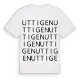 Uttigen ordlek t-shirt