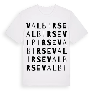 Valbirse ordlek t-shirt – ekologisk bomull t-shirt från Pinshirt