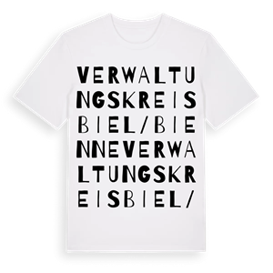 Verwaltungskreis Biel/Bienne ordlek t-shirt – ekologisk bomull t-shirt från Pinshirt