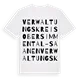 Verwaltungskreis Obersimmental-Saanen ordlek t-shirt
