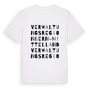 Verwaltungsregion Bern-Mittelland ordlek t-shirt – ekologisk bomull t-shirt från Pinshirt