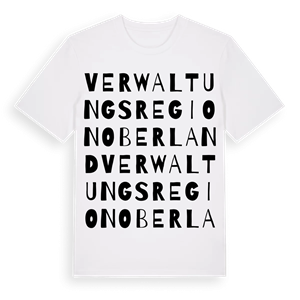 Verwaltungsregion Oberland ordlek t-shirt – ekologisk bomull t-shirt från Pinshirt