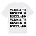 Verwaltungsregion Seeland ordlek t-shirt