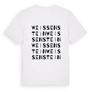 Weissenstein ordlek t-shirt – ekologisk bomull t-shirt från Pinshirt