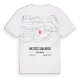 Weisses Quartier karta t-shirt