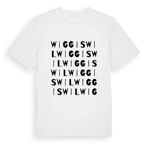 Wiggiswil ordlek t-shirt – ekologisk bomull t-shirt från Pinshirt