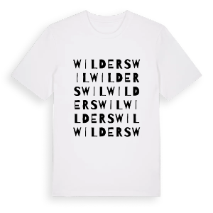 Wilderswil ordlek t-shirt – ekologisk bomull t-shirt från Pinshirt