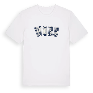 Worb college t-shirt – ekologisk bomull t-shirt från Pinshirt
