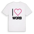 Jag älskar Worb t-shirt stort tryck