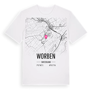 Worben karta t-shirt – ekologisk bomull t-shirt från Pinshirt