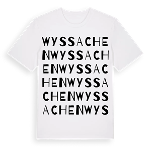 Wyssachen ordlek t-shirt – ekologisk bomull t-shirt från Pinshirt