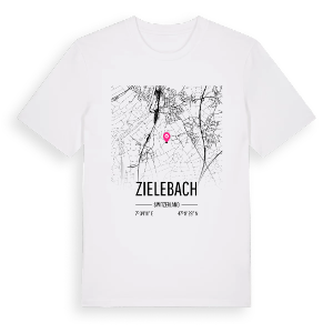 Zielebach karta t-shirt – ekologisk bomull t-shirt från Pinshirt
