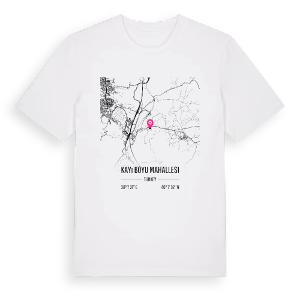 Kayı Boyu Mahallesi karta t-shirt – ekologisk bomull t-shirt från Pinshirt