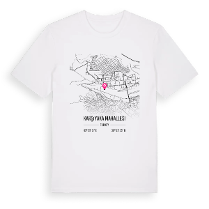 Karşıyaka Mahallesi karta t-shirt – ekologisk bomull t-shirt från Pinshirt