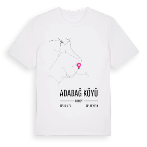 Adabağ Köyü karta t-shirt – ekologisk bomull t-shirt från Pinshirt