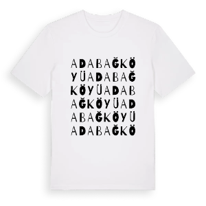Adabağ Köyü ordlek t-shirt – ekologisk bomull t-shirt från Pinshirt
