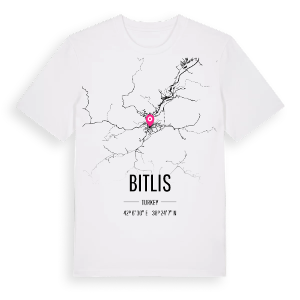 Bitlis karta t-shirt – ekologisk bomull t-shirt från Pinshirt