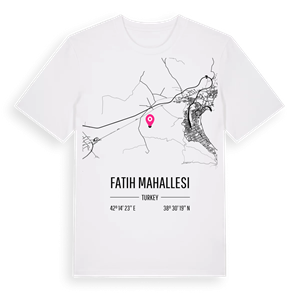 Fatih Mahallesi karta t-shirt – ekologisk bomull t-shirt från Pinshirt