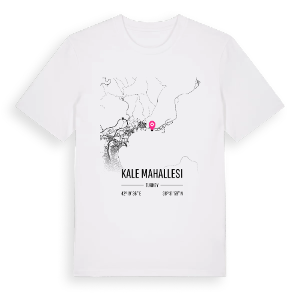 Kale Mahallesi karta t-shirt – ekologisk bomull t-shirt från Pinshirt