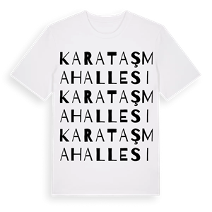 Karataş Mahallesi ordlek t-shirt – ekologisk bomull t-shirt från Pinshirt