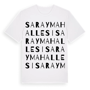 Saray Mahallesi ordlek t-shirt – ekologisk bomull t-shirt från Pinshirt
