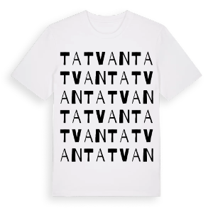 Tatvan ordlek t-shirt – ekologisk bomull t-shirt från Pinshirt