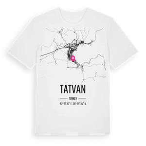 Tatvan karta t-shirt – ekologisk bomull t-shirt från Pinshirt