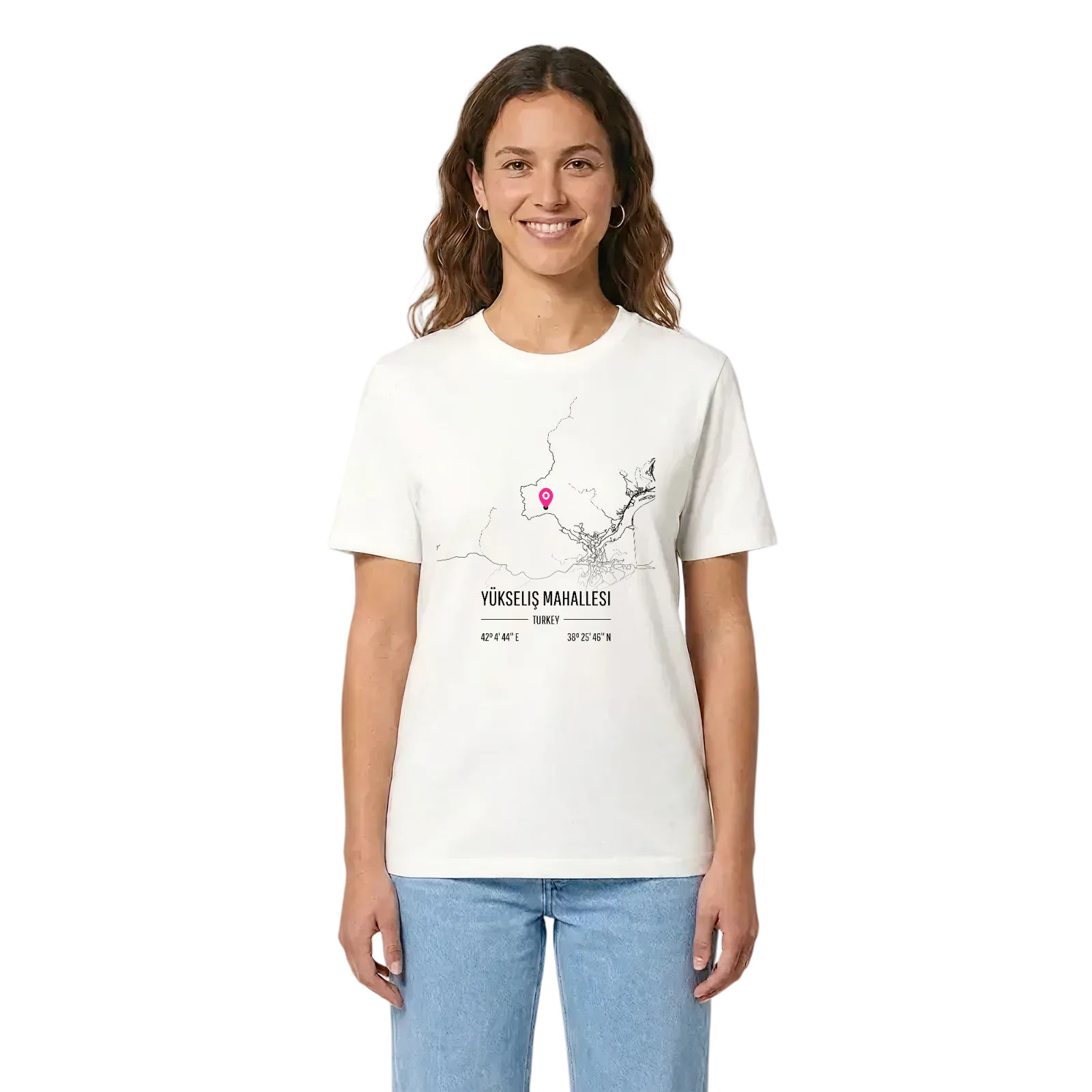 Yükseliş Mahallesi karta t-shirt – White, i miljö