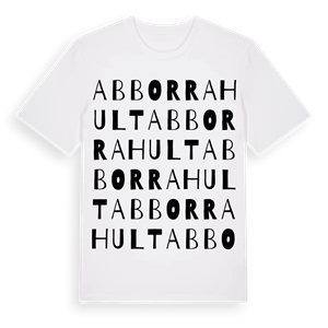 Abborrahult ordlek t-shirt – ekologisk bomull t-shirt från Pinshirt