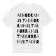 White t-shirt med Abborrahult ordlek t-shirt