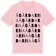 Pink Cotton t-shirt med Ågårdarna ordlek t-shirt