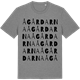 Mid Heather Gray t-shirt med Ågårdarna ordlek t-shirt