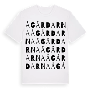 Ågårdarna ordlek t-shirt – ekologisk bomull t-shirt från Pinshirt