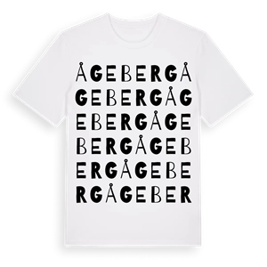 Ågeberg ordlek t-shirt – ekologisk bomull t-shirt från Pinshirt