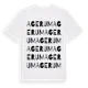 White t-shirt med Agerum ordlek t-shirt