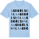 Blue Soul t-shirt med Agngölsmåla ordlek t-shirt