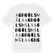 Agngölsmåla ordlek t-shirt