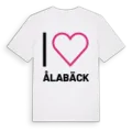 Jag älskar Ålabäck t-shirt stort tryck