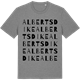 Mid Heather Gray t-shirt med Alberts dike ordlek t-shirt