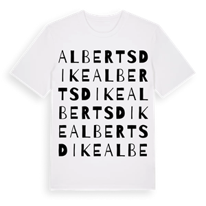 Alberts dike ordlek t-shirt – ekologisk bomull t-shirt från Pinshirt