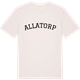 Vintage White t-shirt med Allatorp böjd t-shirt