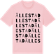 Pink Cotton t-shirt med Ällestad ordlek t-shirt