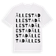 White t-shirt med Ällestad ordlek t-shirt