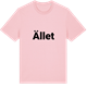 Pink Cotton t-shirt med Ället fetstil t-shirt