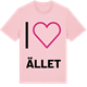 Pink Cotton t-shirt med Jag älskar Ället t-shirt stort tryck