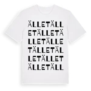 Ället ordlek t-shirt – ekologisk bomull t-shirt från Pinshirt