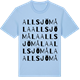 Blue Soul t-shirt med Allsjömåla ordlek t-shirt